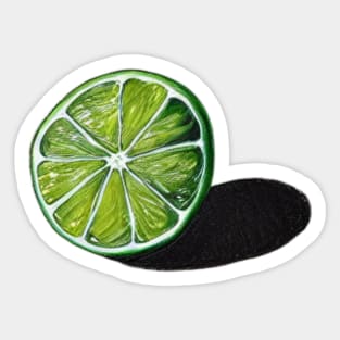 A half lime Sticker